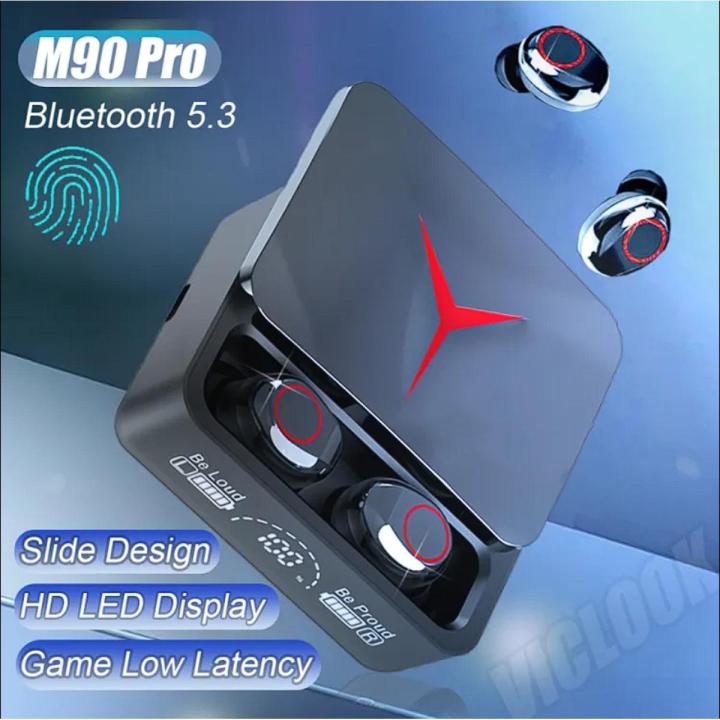 M90 Pro TWS Earbuds - Bluetooth 5.2, Touch Control, LED Display, 9D HiFi Sound Quality