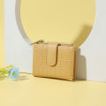 IELGY korean style simple solid color zipper wallet women.