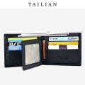 Tailian men's wallet, short business classic, multi-card wallet, leather cross-border gift box, wallet.