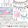 Bracelet Making Kit for Girls Charm Bracelets Kit with Beads Jewelry Charms Bracelets for DIY Craft Toys for Children. 