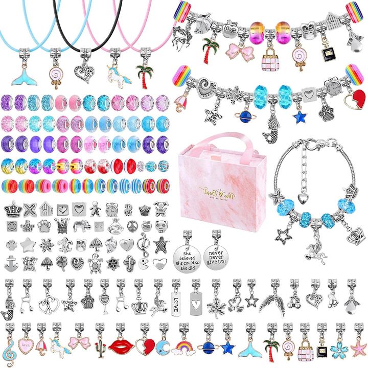 Bracelet Making Kit for Girls Charm Bracelets Kit with Beads