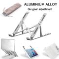 Laptop Stand Aluminium Foldable Support Adjustable Notebook Holder Tablet Base For PC Computer Accessories.