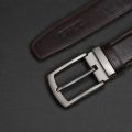 Zays Genuine Leather Belt for Men – Full-Grain, Adjustable Fits For 28–40 Inch Waist, 1.3" Width Formal & Casual Dress Belt.