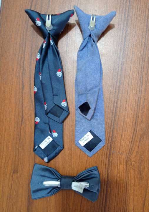 3%20piecs%20Boys%20Kids%20Children%20Baby%20Wedding%20Banquet%20Solid%20Colour%20Elastic%20Tie%20Necktie%20-%20Image%203