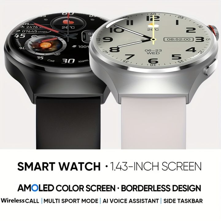 Men's%20Smart%20Watch,%20Outdoor%20Multi%20Sport%20Mode,%20AMOLED%201.43-inch,%20380MAH%20Battery%20Capacity,%20Wireless%20Call%20NFC%20Men's%20Watch%20-%20Image%203