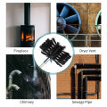 Migeet Chimney Cleaning Brush Kit 9PCS Poles with Nylon Brush Head Duct Vent Cleaning Set Chimney Sweep Kit Flexible Chimney Brushes for Fireplace Dryer Vent.