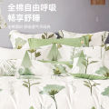 PK0K Sleep Treasure Skin-friendly 100 Bedding Duvet Cover Pillowcase Home Kit Bed Sheet Duvet Cover Pure.