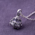 Silver Taishang Laojun Alchemy Furnace Openable Pendant Men's Popular Fashion Retro Necklace Trend Silver Jewelry. 