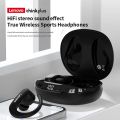 Lenovo T50 Bluetooth 5.3 Earphones TWS Wireless Headphones Button Control Noise Reduction Earhooks Waterproof Headset with Mic. 