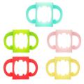 Baby Bottle Universal Handle Soft Silicone Wide Mouth Grip Multicolor Heat Resistant Feeding Bottles Accessories. 