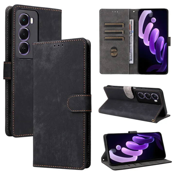 Itel%20City%20100%20Wallet%20Phone%20Case%20with%20RFID%20Blocking%20Credit%20Card%20Holder,PU%20Leather%20Flip%20Folio%20Case%20Wallet%20with%20Kickstand%20Protective%20Case%20for%20Itel%20City%20100%20-%20Image%202