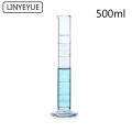 【The road to happiness Store】1pc 500mL Graduated Glass Measuring Cylinder Cylinder Laboratory Equipment.