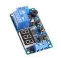 12V De-lay Timer Circuit DC-12V DC12V Infinite Cycle De-lay Timing Ti-mer Relay ON OFF Switches Loop Module Timer Cycle Control Multifunction Circuit With LED Display. 
