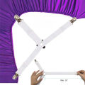 Bed Sheet Clip Grippers Suspender Cord Hook Loop Clasps Adjustabl Elastic Mattress Cover Non-slip Clip Straps Clothes Pegs.