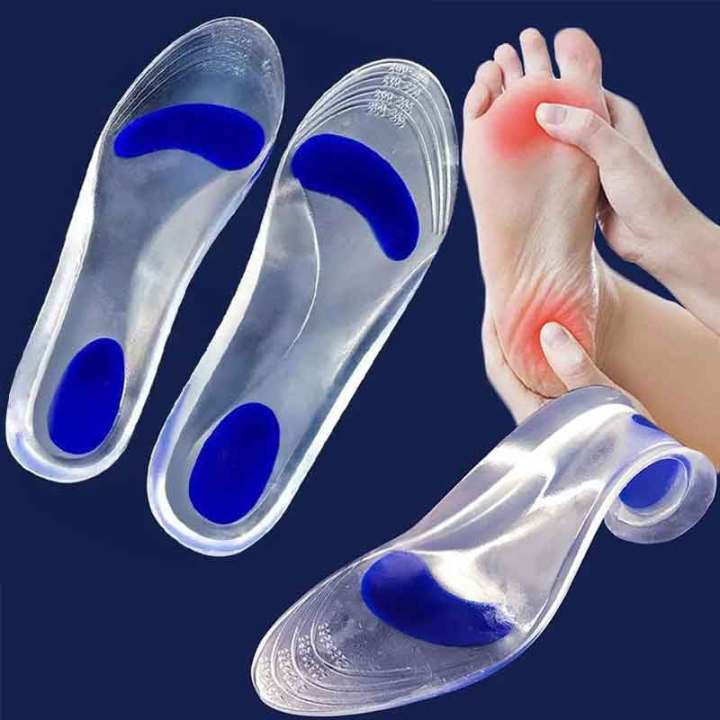 Silicon Orthopedic insoles for Shoes Women Men Flat Foot Arch