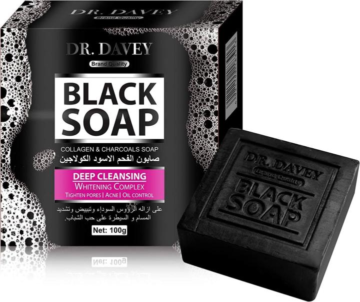 DR.DAVEY Black Charcoal Soap Cleaning Soap 100g