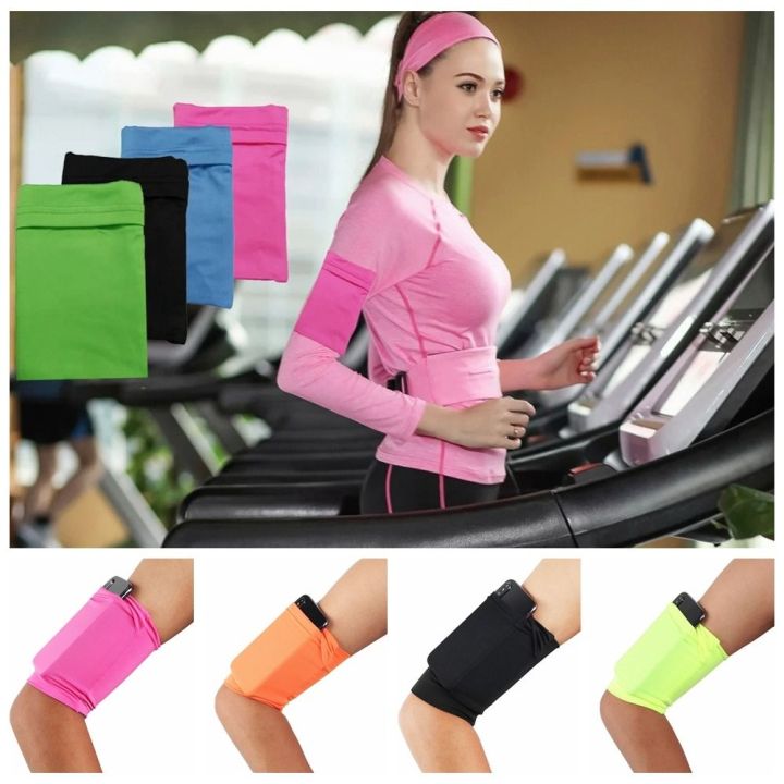 Armbands Terylene Cell Phone Armbags Lightweight Non-slip Sports Pouch Band Elastic Portable Mobile Phone Armband Bag Unisex