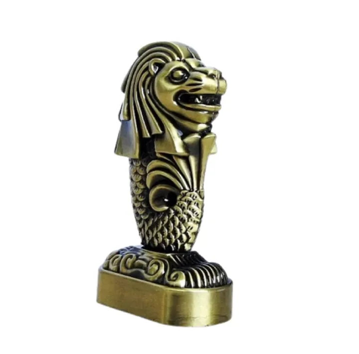 AUGEN%20Antique%20Finish%20Singapore%20Souvenir%20Merlion%20Metal%20Miniature%20Statue%206.5"%20(9323)%20-%20Image%206