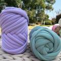 250G Chunky Yarn Arm Knitting Yarn Length 787inch Crocheting Soft DIY Washable Tube Giant Yarn Jumbo Tubular Yarn Bulky Yarn for Craft Weave. 