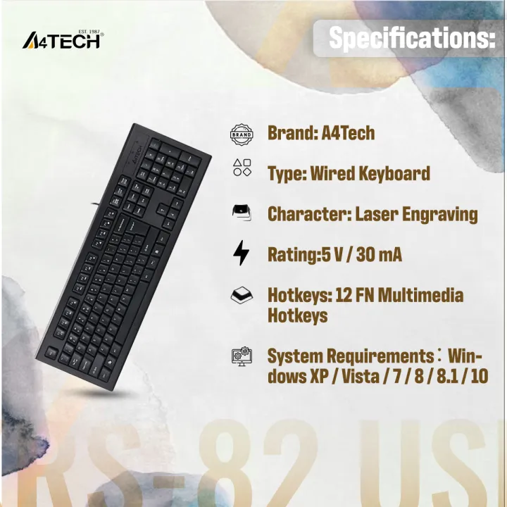 A4tech%20KRS-82%20USB%20Wired%20Keyboard%20-%20Bangla%20Layout%20-%20FN%20Multimedia%20Key%20-%20Comfort%20Roundedge%20Keycaps%20-%20USB%20-%20For%20PC/Laptop%20-%20Black%20-%20Image%205