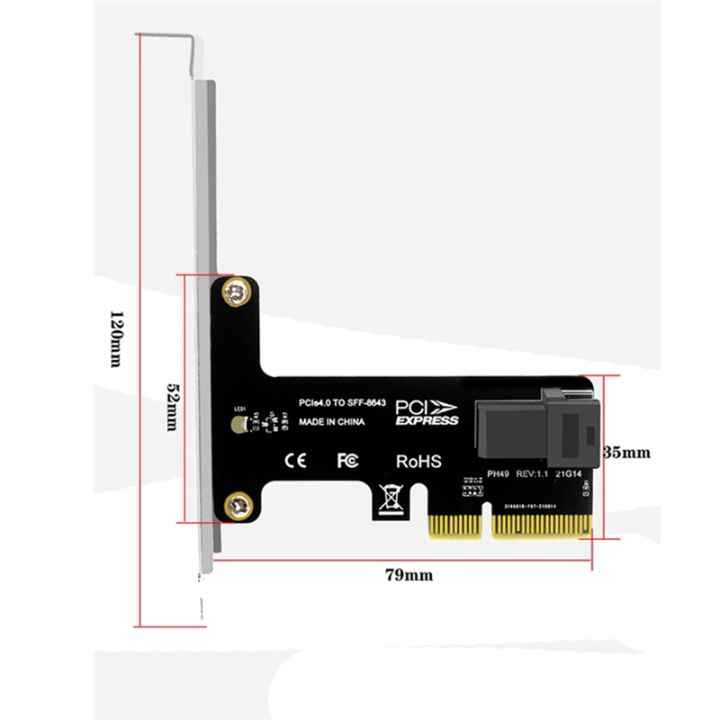 Pcie%20to%20SFF%208643%204X/8X%20Adapter%20Card%20U.2%20Port%20Card%20for%20Nvme%20SSD%20Converter%20Hard%20Disk%20Expansion%20Card%20for%20Desktop%20-%20Image%207