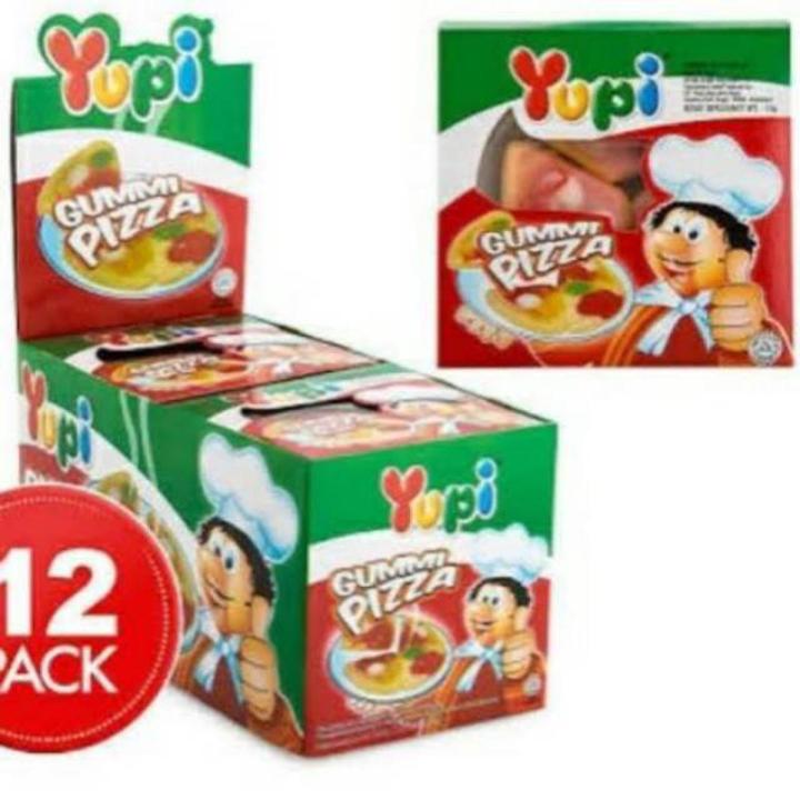 Yupi Gummy Pizza 12x14gm = 168 gm pack