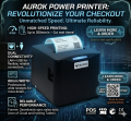 Aurok POS Printer RP3900 – 78-80 mm Thermal Desk Receipt Printer (USB + LAN). Point of Sales (POS) Printer. USB Printer+ LAN Printer. Restaurant POS Printer, Billing Printer, Ticket Printer, POS Printer, USB Printer, Ethernet Printer..