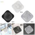 3Pcs Silicone Drain Cover Multipurpose 14x14cm Folding Flat Strainer for Washbasins Laundry Rooms.