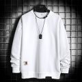 Sweatshirt boys autumn and winter new trendy ins trend hoodless round neck pullover long sleeve t-shirt two loose tops. 