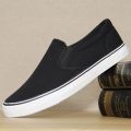 【Emotion HENG】Slip-on Canvas Shoes Cloth Shoes Men's Shoes Four Seasons Men's Casual Shoes Men's Board Shoes White Shoes Trendy Lazy. 