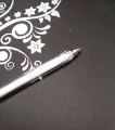 White Gel Pen White INK Pen, Gold & Siver -1 Pc. 