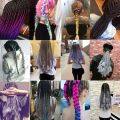 Kanekalon Jumbo Braid Hair 24inch Crotchet Braids Pure Color Expression Braiding Hair Black Blond Pink. 