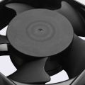 AC 220-240V 0.14A 120mmx120mm Metal Computer CPU Fan Black.