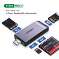 UGREEN USB 3.0 Card Reader SD Micro SD TF CF MS Compact Flash Smart Memory Card Adapter for Laptop Accessories to SD Card Reader. 