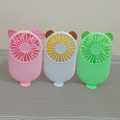 1PCs Cute Portable Mini Fan Handheld USB Chargeable Desktop Fans 3 Mode Adjustable Summer Cooler For Outdoor Travel Office.