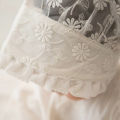 【High Cost-Performance】 Cute Baby Girl Infant Soft Bonnet Cap Summer Lace Flower Newborn Baby Hat BAWEI. 
