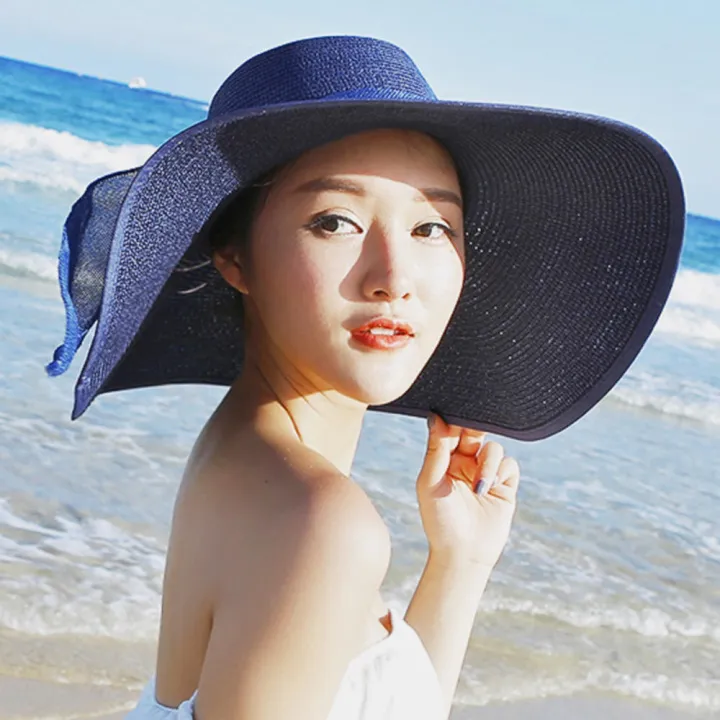 Folding%20Sun%20Hat%20Bamboo%20Sun%20Hat%20Hundreds%20Of%20Beach%20Hat%20Hand%20Knit%20Sun%20Hat%20Summer%20Ladies%20Sun%20Hat%20Straw%20Hat%20With%20Bow%20-%20Image%204