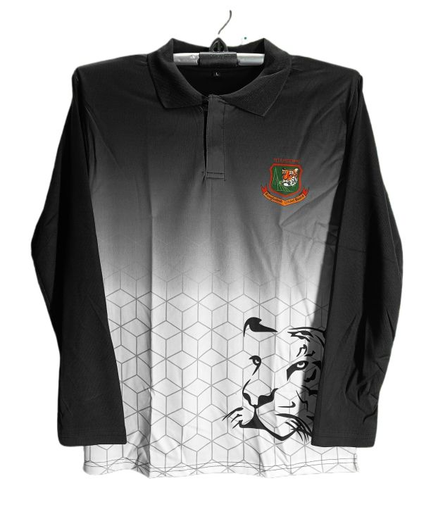 Bangladesh Full sleeve Cricket Training Polo Jersey For Man - Bangladesh T Shirt - Bangladesh Cricket Jersey