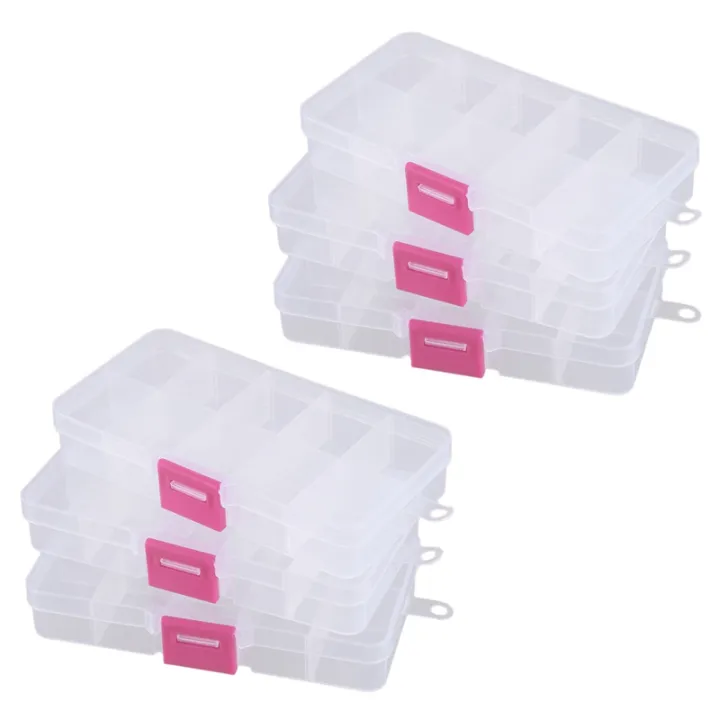 JAERBEE%206Pcs%2010%20Grid%20Electronic%20Component%20Parts%20Kits%20Plastic%20Storage%20BoX%20Case%20-%20Image%207