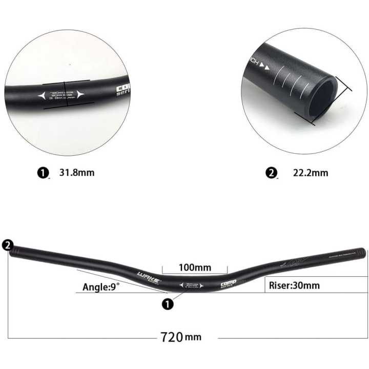 780mm Aluminium Bicycle Handlebar