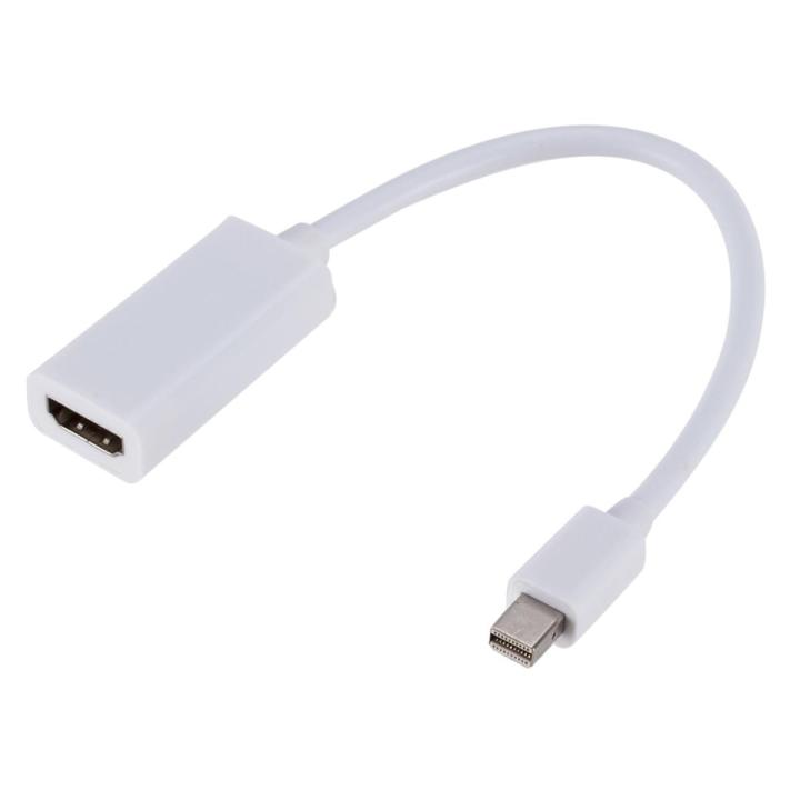 Thunderbolt Mini DisplayPort DP to HDMI Cable 1080P TV Projector Display Port to HDMI Adapter Cable For Mac Macbook Pro Air White