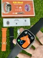 A30 Ultra 2 Super Amoled Display Wireless Charging Bluetooth Calling Multi Functional Smartwatch With 3 Bands. 
