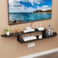 FANTASY Floating TV Stand Wall Mounted Media Console Entertainment Storage Shelf Set-top Box Stand Hanging Wi-Fi Router Storage Wall Mount Shelves.