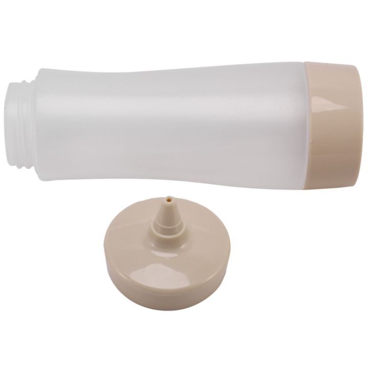 2X%20Squeeze%20Bottle%20Kitchen%20Accessories%20Gravy%20Boat%20Plastic%20Sauce%20Vinegar%20Oil%20Ketchup%20Gravy%20Dispenser%20Beige%20+%20Transparent%20-%20Image%206