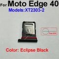 For Motorola Moto Edge 40, 40 Neo, 40 Pro Sim Tray Micro SD Card Slot with Sim Ejector Pin Replacement Parts. 