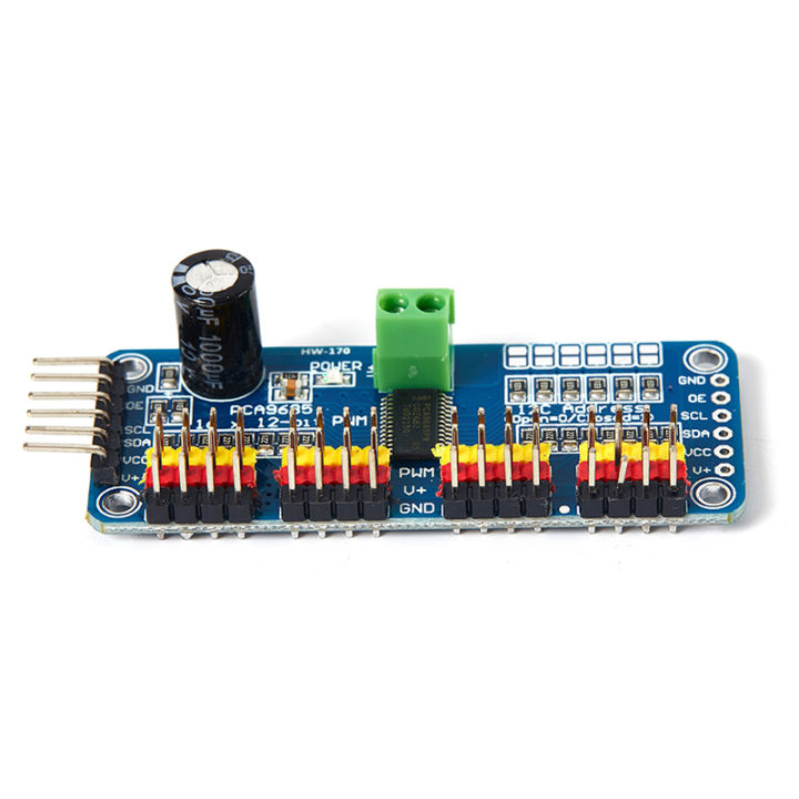 16 Channel 12-bit PWM Servo motor Driver I2C Module Compatible With PCA9685 Module PWM Servo Driver Board IIC Tetuo