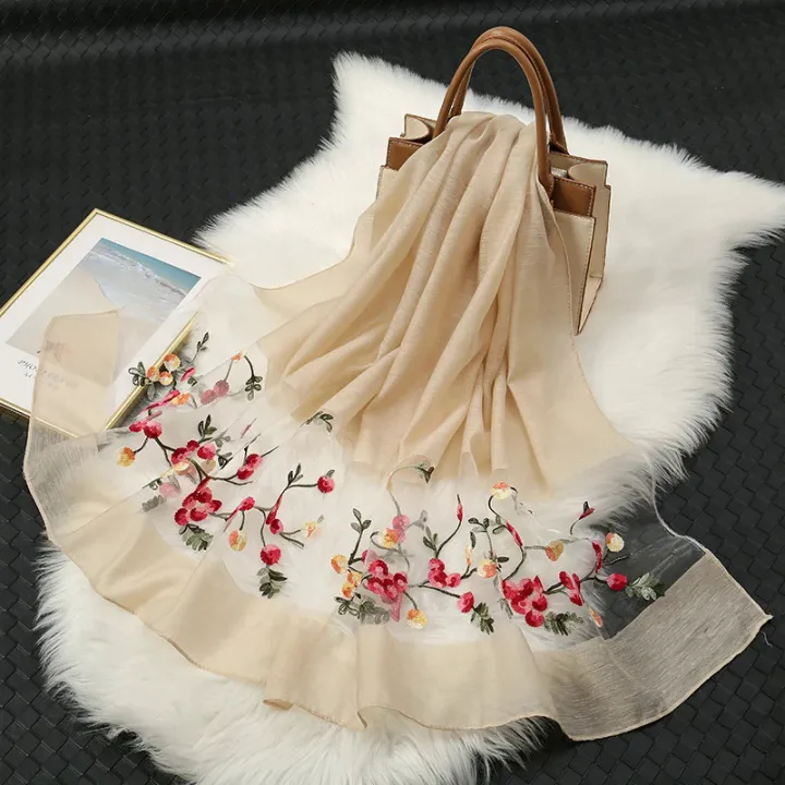 New%20Floral%20Silk%20Scarves%20Women%20Luxury%20Embroidery%20Scarf%20Foulard%20Femme%20Hijab%20Bandana%20Shawl%20Pashmina%20Stoles%20Big%20Size%20Headscarf%20Wraps%20-%20Image%202