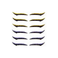 6 Pairs Eyeliner Stickers Lazy Useful Reusable Cat Eye Eyelid Line Stick Double Eyelid Glitter Silver Sticker Eyes Makeup Tools.