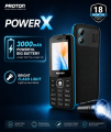 Proton RE-PowerX Feature Phone with 3000mAh Monster Battery, Big Torch, Dual SIM & Long Battery Backup – Free Delivery (Any Color). 