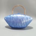 Pearl bead shaped acrylic clutch bag women designer evening party tote box purse 2023 new ivory handbag. 